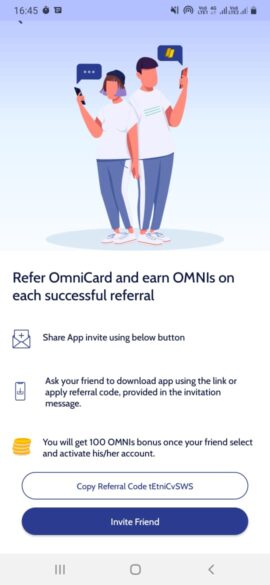omnicard referral code