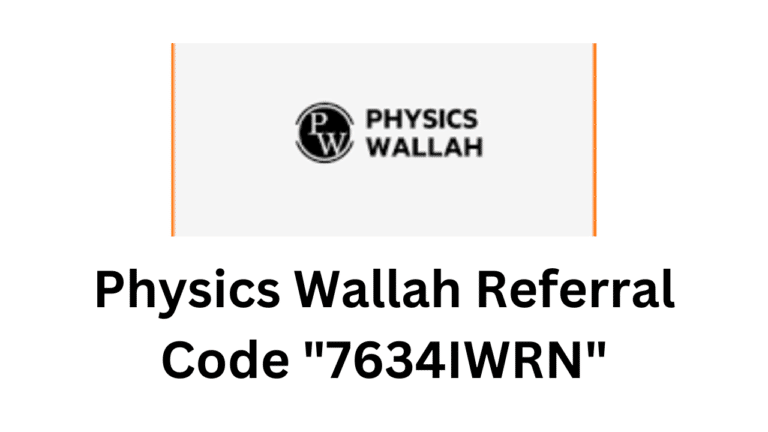 Physics Wallah Referral Code