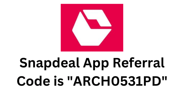 Snapdeal App Referral Code