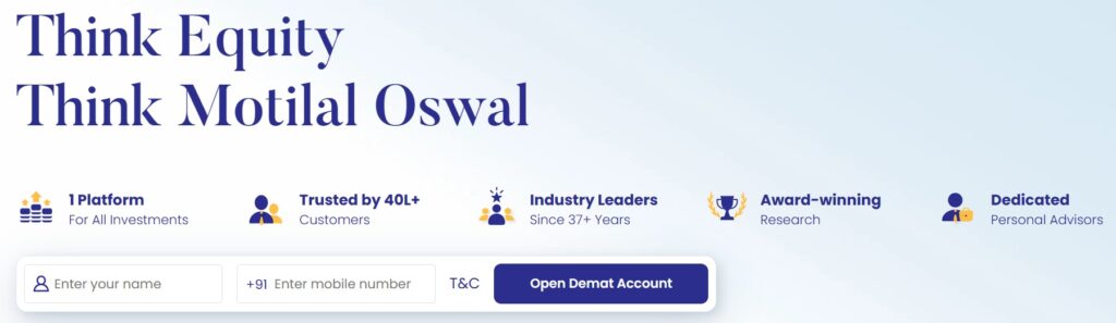Motilal Oswal Trusted by Millions of Investors