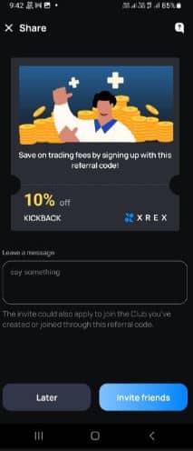 XREX Referral Code (KICKBACK) Get 10% Off On Trading Fees
