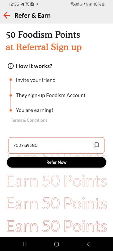 Foodism Referral Code (7CD8iu96GO) Get ₹200 Off On First Order!