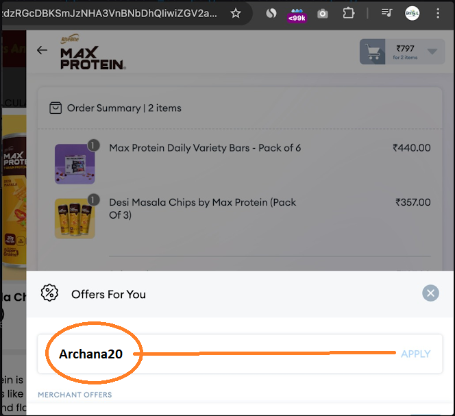 Max Protein Coupon Code