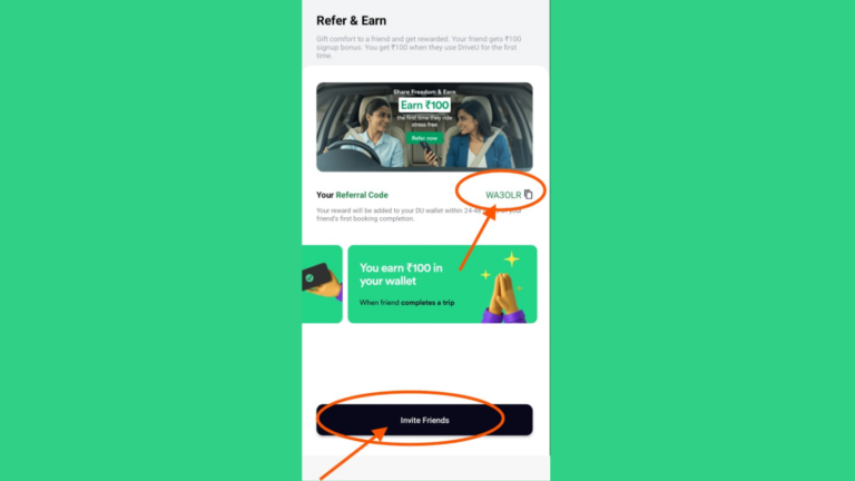 driveu app referral code