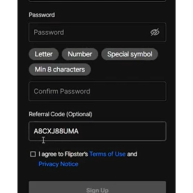 Flipster Referral Code