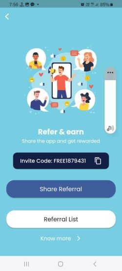 Mobile Recharge commission app referral code