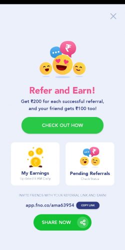 FNO Play referral code 2021, referral code for FNO Play