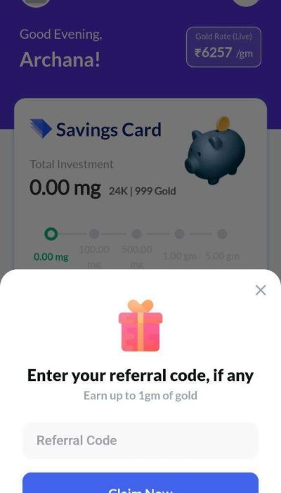 SayF App Referral Code (Archana18856431) – Win Up To 1mg Of Gold!